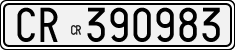 License plate of Italy, Cars (1927 year series)