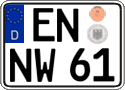 German license plate, Regular plates