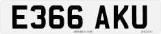 License plate of the United Kingdom, 1983 year system
