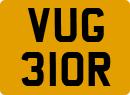 License plate of the United Kingdom, 1963 year system