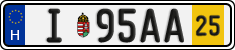 license plates of Hungary, Temporary (2022)