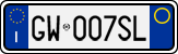 License plate of Italy, Cars (1994 year series)