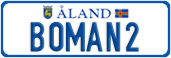 License plate of Åland, Vanity Plates