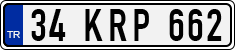 License plate of Turkey, Regular plates