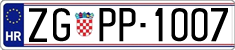 License plate of Croatia, Dealer