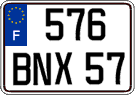 French license plate, FNI