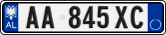 License plate of Albania, Cars (2011)