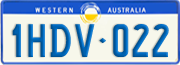 Western Australia, Regular plates
