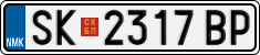 License plate of North Macedonia, Regular plates (2012)