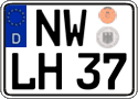 German license plate, Regular plates