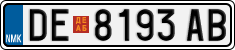 License plate of North Macedonia, Regular plates (2012)