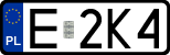 License plates of Poland, Regular car plates