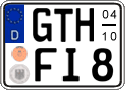 German license plate, Seasonal plates