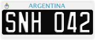 License plate of Argentina, Cars (1995, ABC 123)