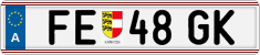 License plate of Austria, Regular plates