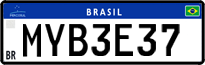 License plate of Brazil, Private owners (Mercosul)