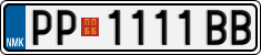 License plate of North Macedonia, Regular plates (2012)