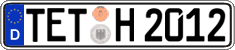 German license plate, Regular plates