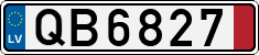 License plate of Latvia, Transit plates