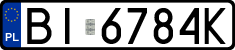 License plates of Poland, Regular car plates