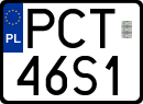 License plates of Poland, Special vehicles and motorcycles