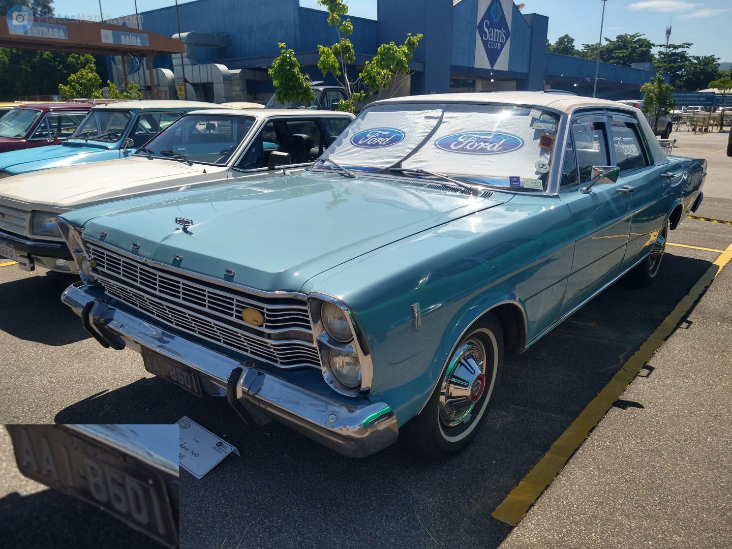 AAI-8601, Ford Galaxie 3rd gen 1968 4-door Sedan (54), 3rd facelift, 1967–1968