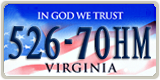 Virginia, In God We Trust (123-45AB)