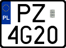 License plates of Poland, Special vehicles and motorcycles