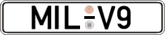 German license plate, Regular plates