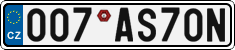 License plate of the Czech Republic, Vanity Plates