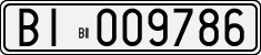 License plate of Italy, Cars (1927 year series)