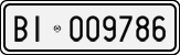 License plate of Italy, Cars (1927 year series)