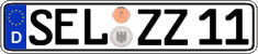 German license plate, Regular plates