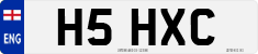 License plate of the United Kingdom, 1983 year system
