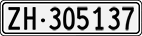 License plate of Switzerland, Cars
