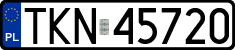 License plates of Poland, Regular car plates