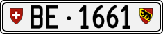 License plate of Switzerland, Cars