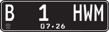 License plate of Indonesia, Regular plates
