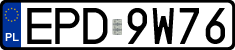 License plates of Poland, Regular car plates