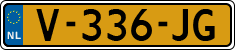 License plate of the Netherlands, Light Commercial Vehicles (1994 system)