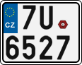 License plate of the Czech Republic, Motorcycles (2001)