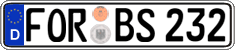 German license plate, Regular plates