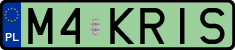 License plates of Poland, Vanity Plates