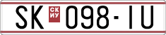 License plate of North Macedonia, Regular plates (1993)