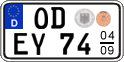 German license plate, Seasonal plates