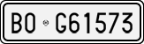 License plate of Italy, Cars (1927 year series)