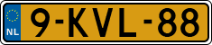License plate of the Netherlands, Cars