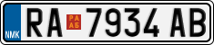 License plate of North Macedonia, Regular plates (2012)