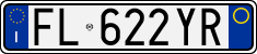 License plate of Italy, Cars (1994 year series)