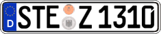 German license plate, Regular plates